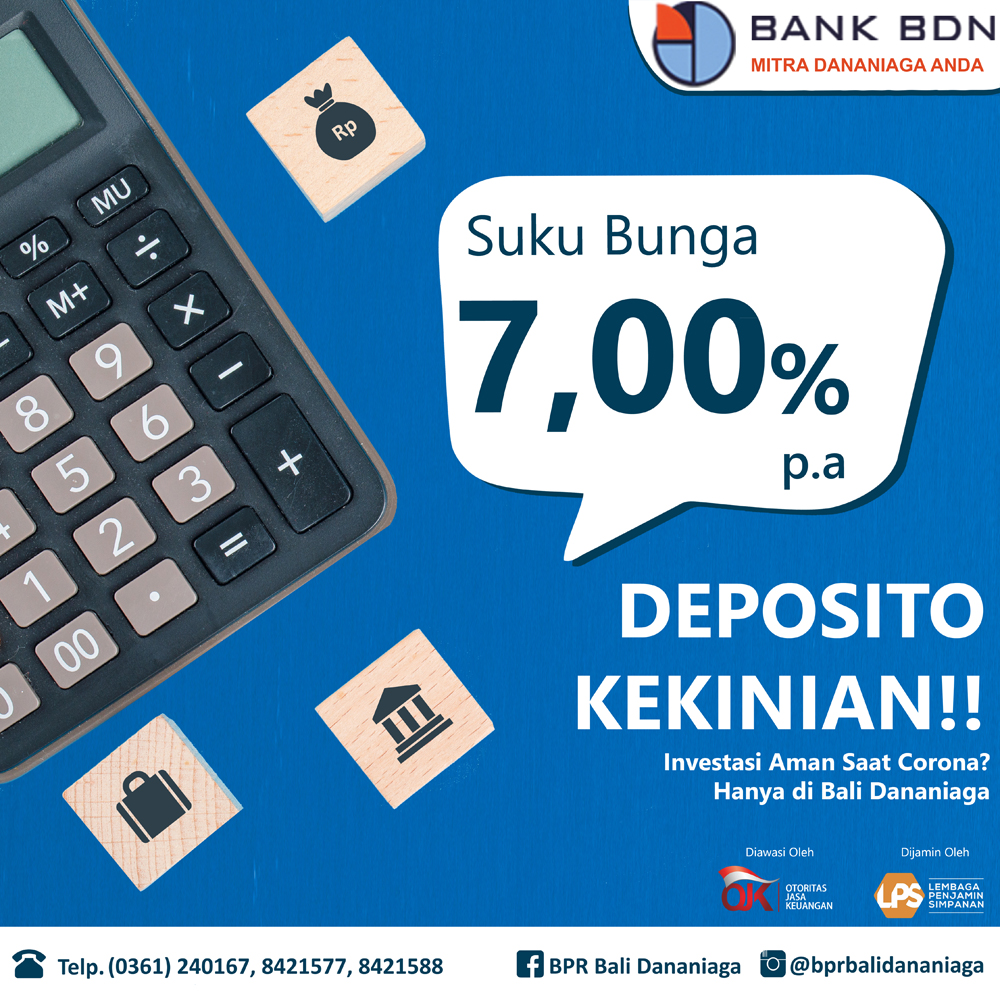 DEPOSITO KEKINIAN BANK BDN